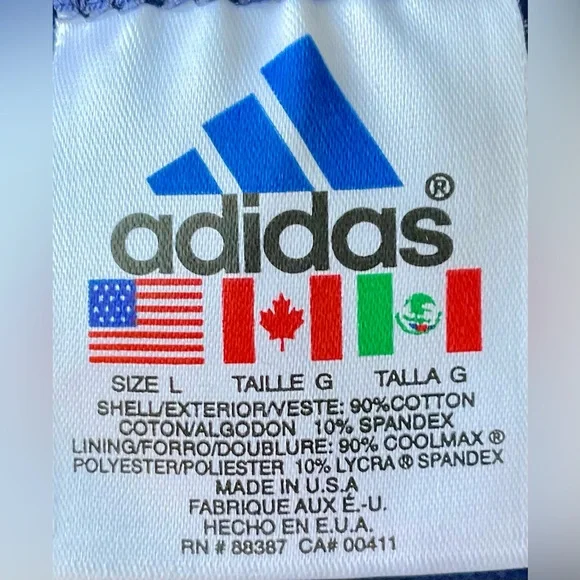 Adidas Women's Navy and White Workout Short Sleeve Tee - Picture 2 of 11